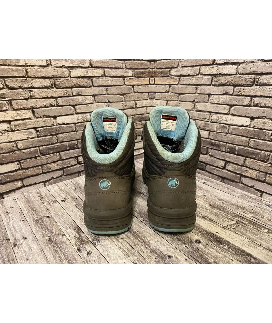 MAMMUT SWISS1862 Серые кожаные ботинки, фото 3