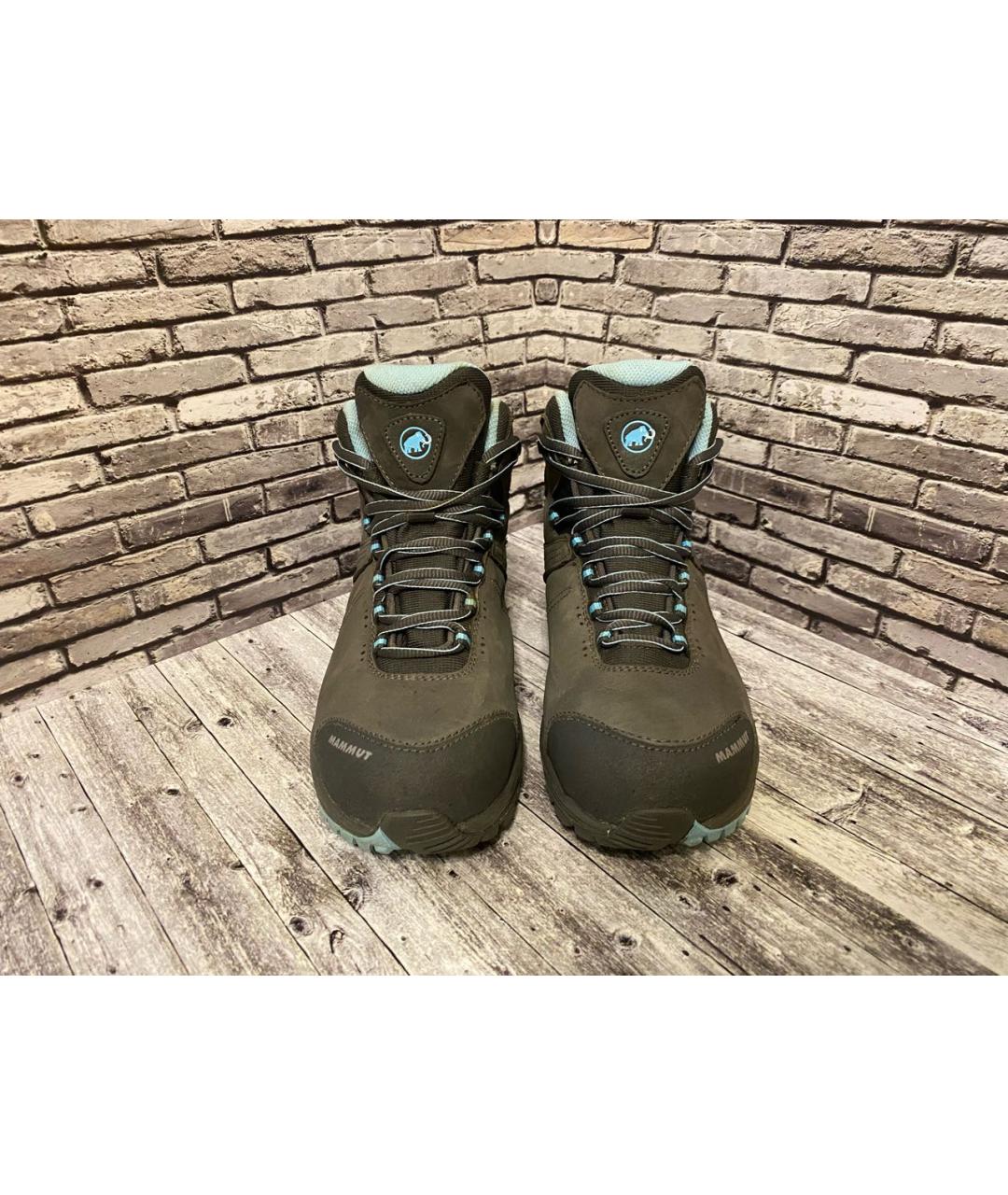 MAMMUT SWISS1862 Серые кожаные ботинки, фото 2