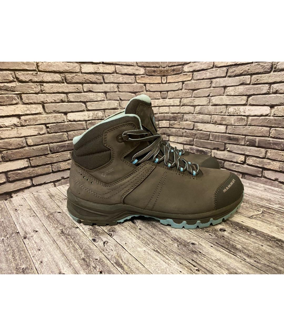 MAMMUT SWISS1862 Серые кожаные ботинки, фото 7