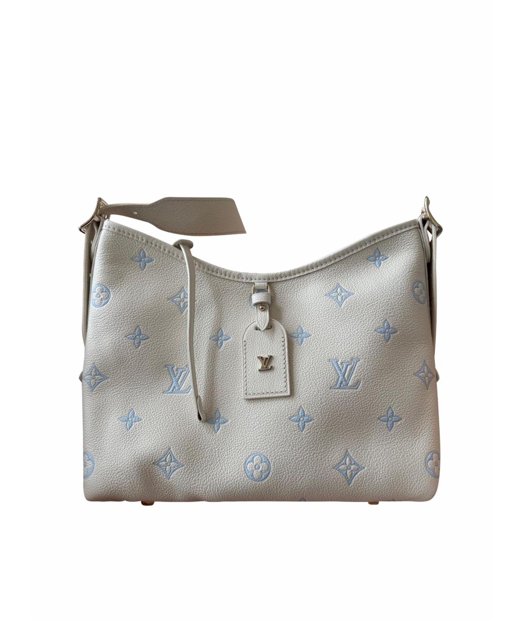 LOUIS VUITTON Белая кожаная сумка через плечо, фото 1