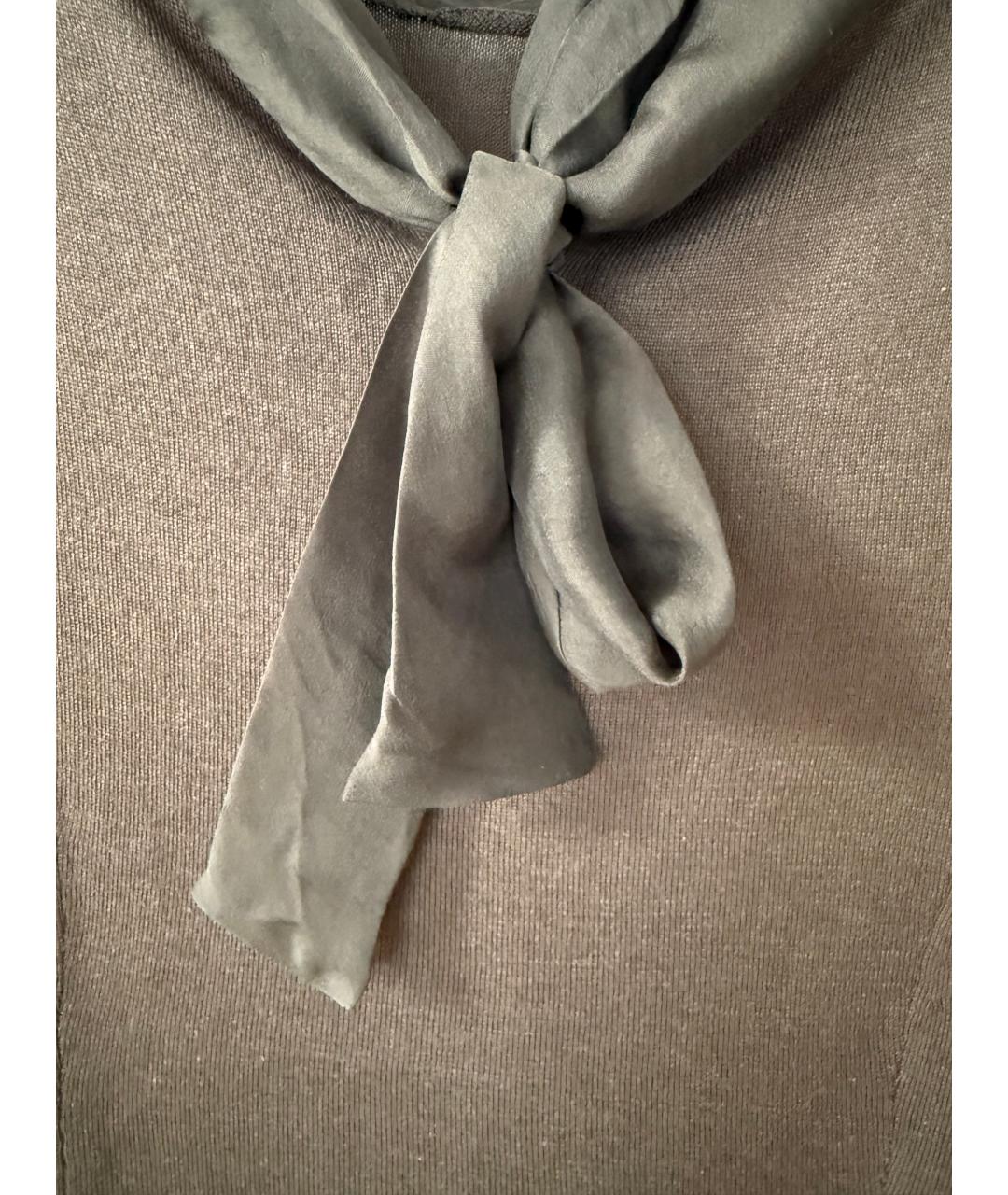 ALBERTA FERRETTI Коричневый кашемировый джемпер / свитер, фото 4