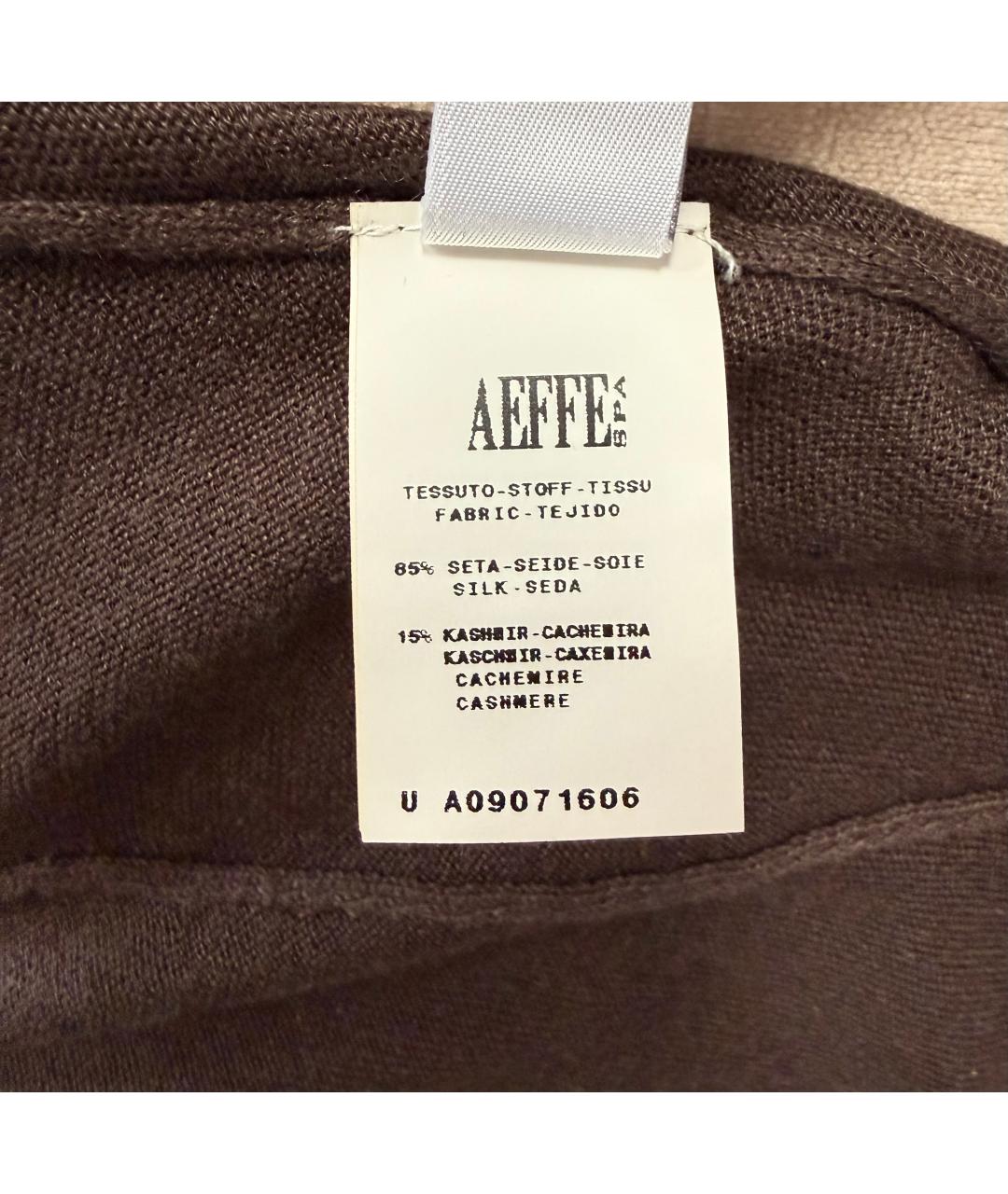 ALBERTA FERRETTI Коричневый кашемировый джемпер / свитер, фото 6