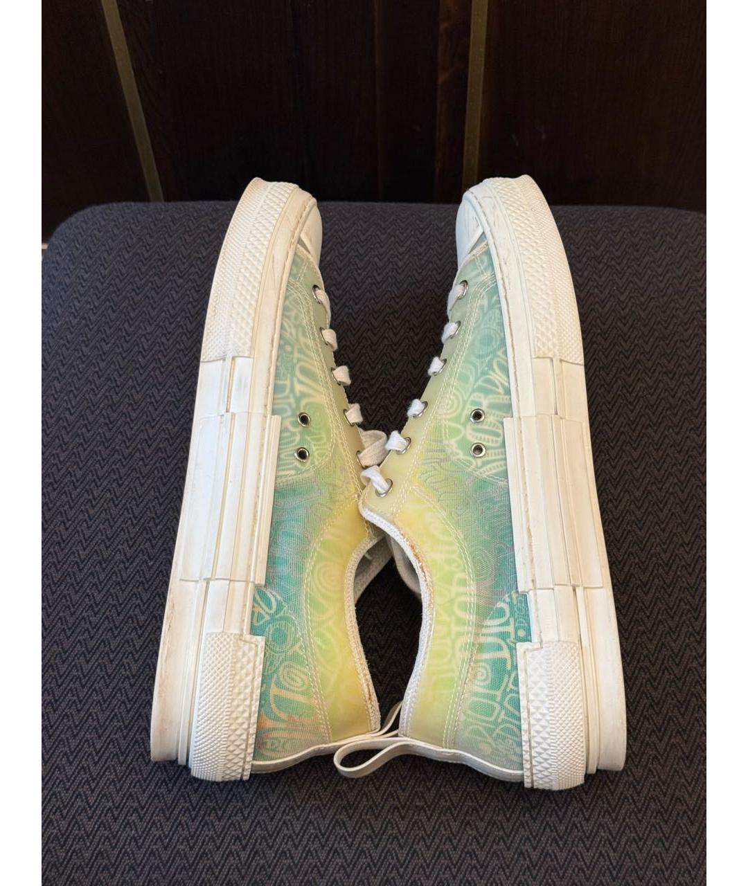CHRISTIAN DIOR Мульти резиновые низкие кроссовки / кеды, фото 4