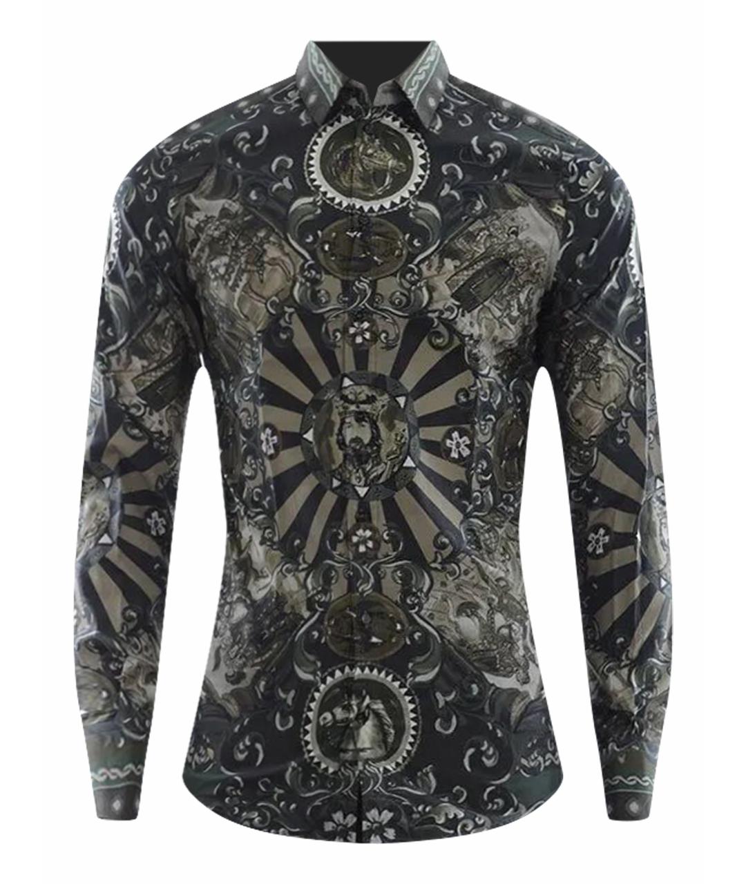 DOLCE&GABBANA Мульти хлопковая кэжуал рубашка, фото 1