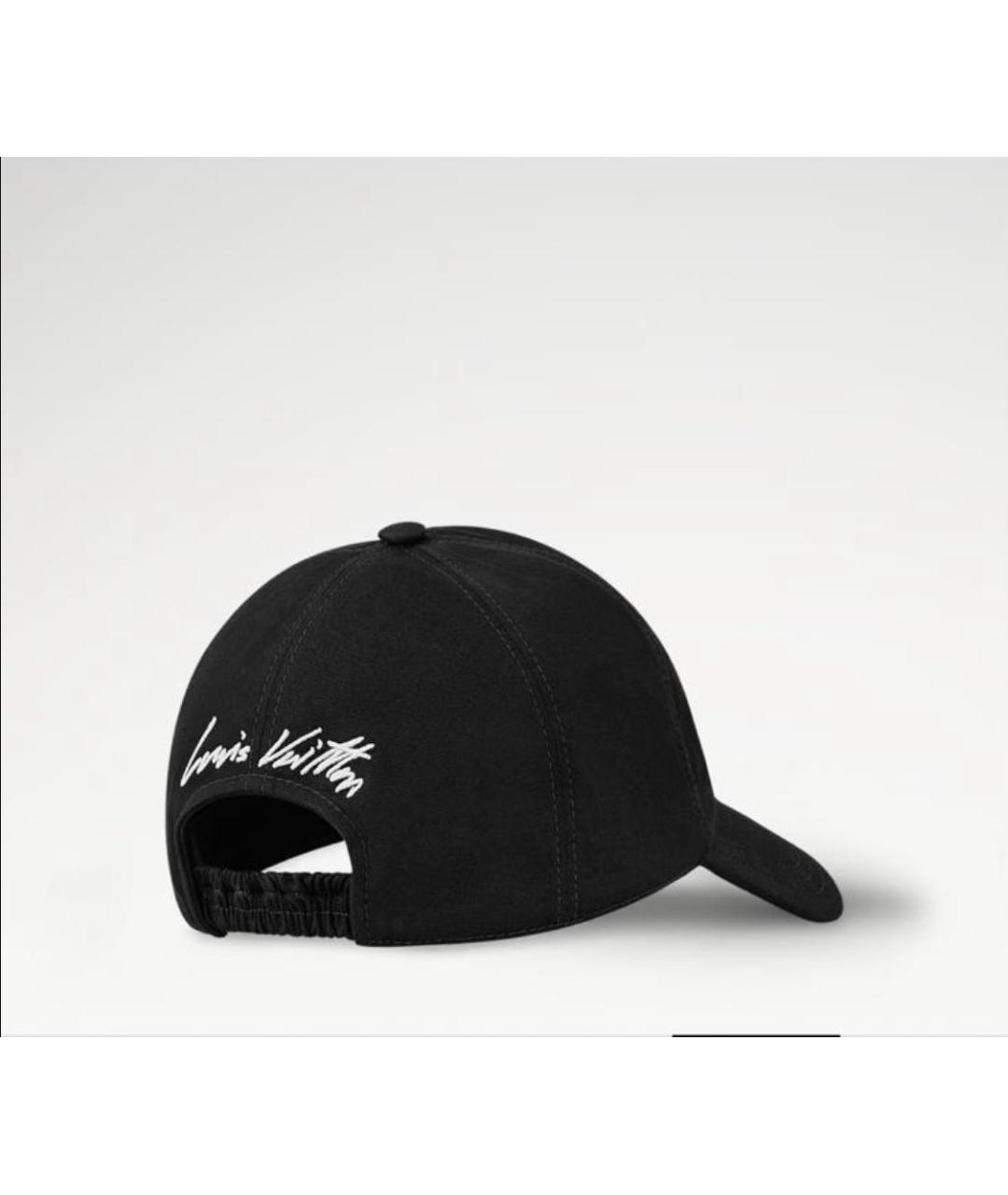 LOUIS VUITTON Черная хлопковая кепка, фото 5