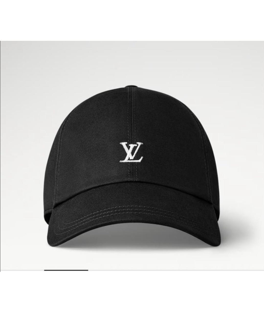 LOUIS VUITTON Черная хлопковая кепка, фото 7