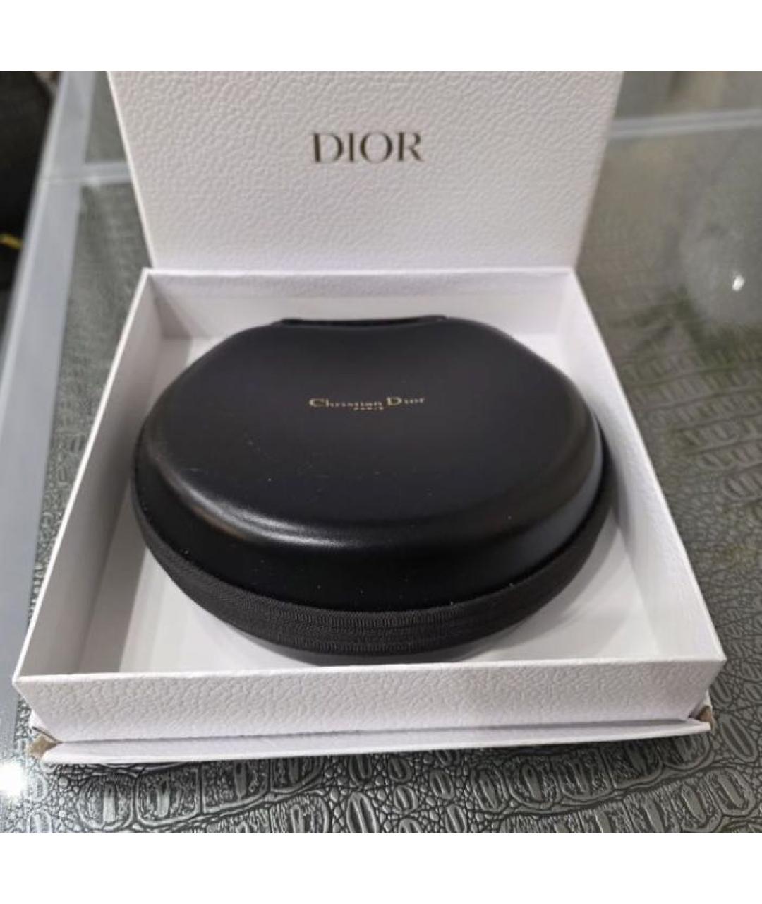 CHRISTIAN DIOR Черные пластиковые солнцезащитные очки, фото 2