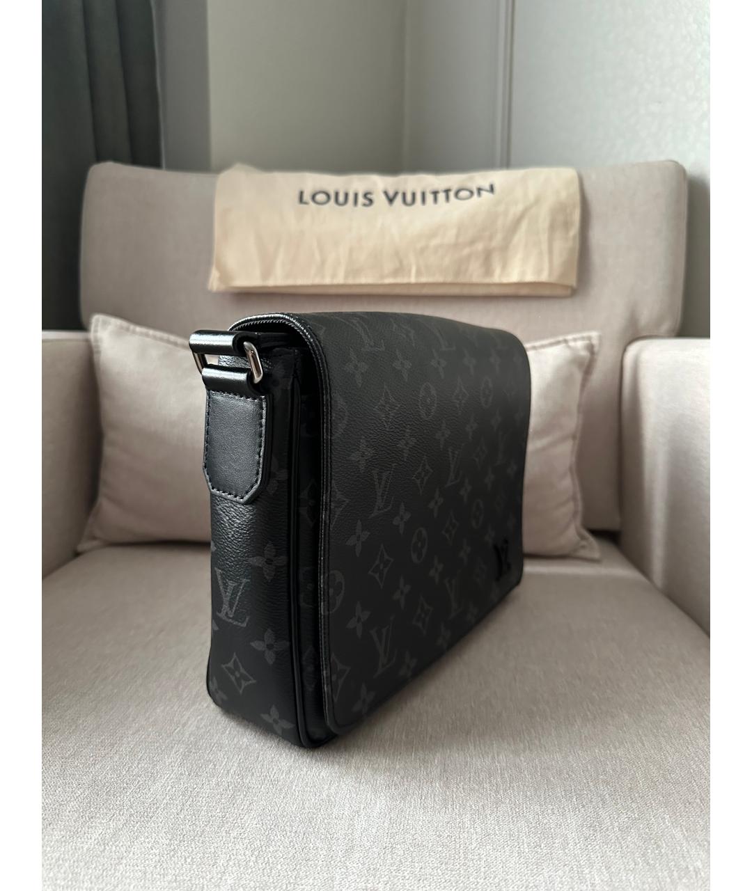 LOUIS VUITTON Черная сумка на плечо, фото 3