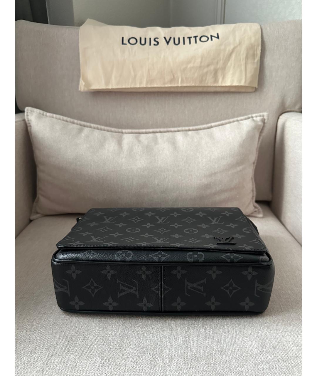 LOUIS VUITTON Черная сумка на плечо, фото 5