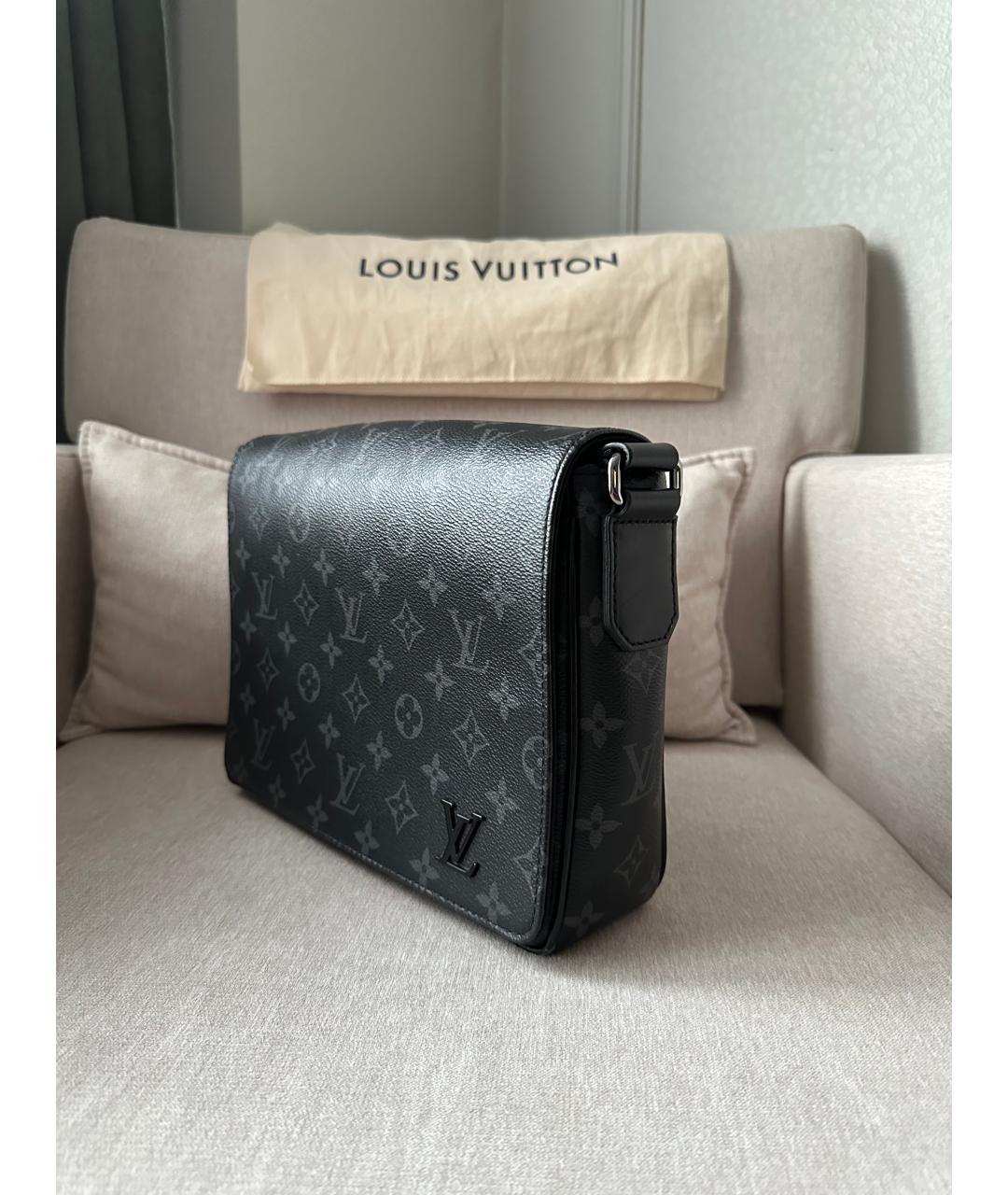 LOUIS VUITTON Черная сумка на плечо, фото 4