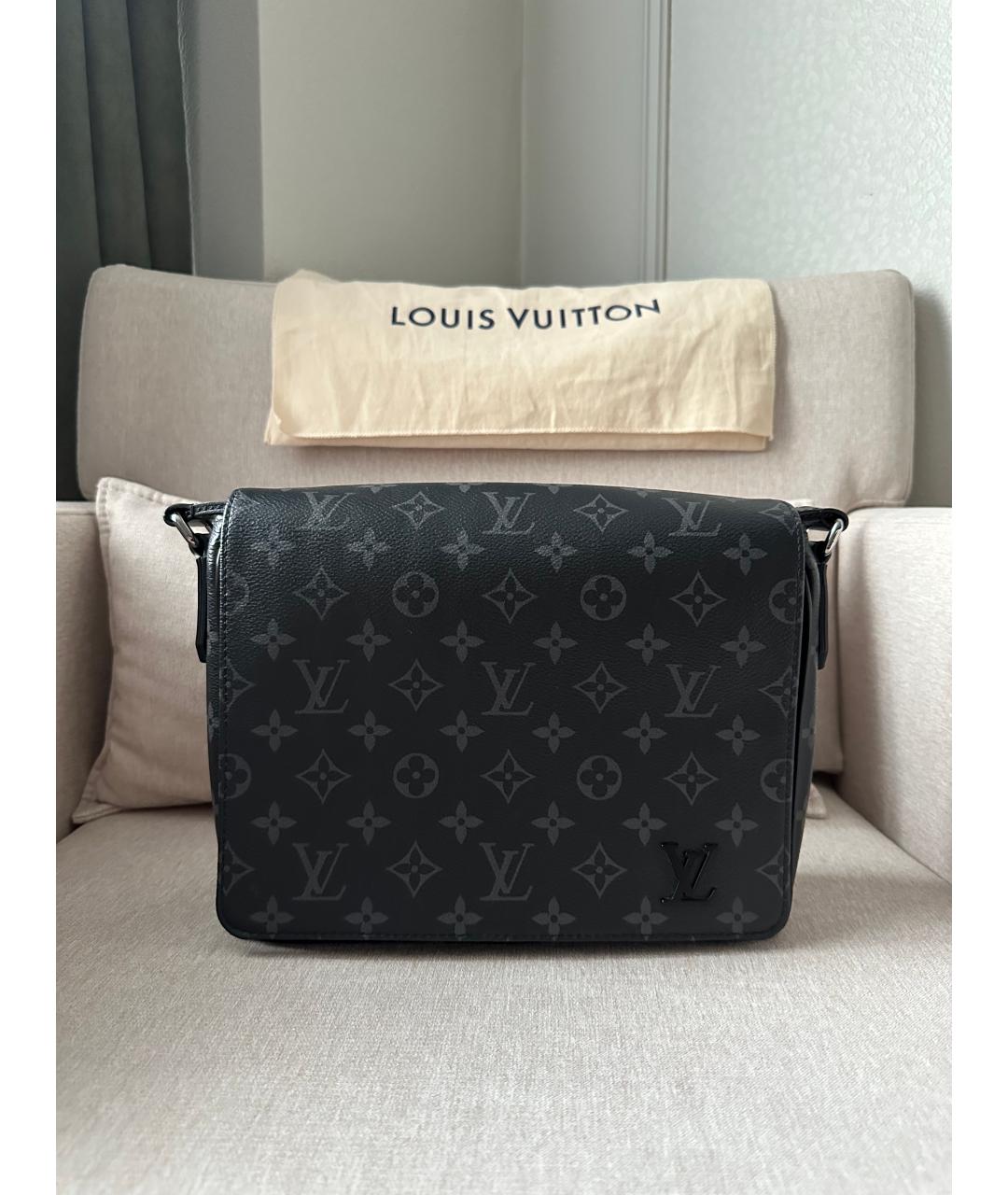 LOUIS VUITTON Черная сумка на плечо, фото 9