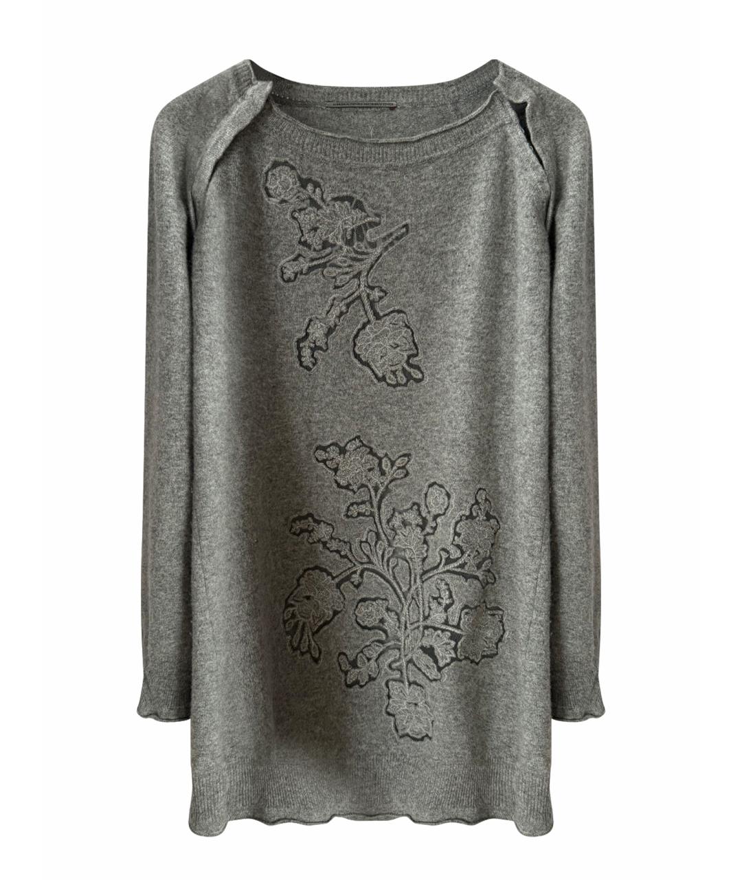 ERMANNO SCERVINO Серый шерстяной джемпер / свитер, фото 1