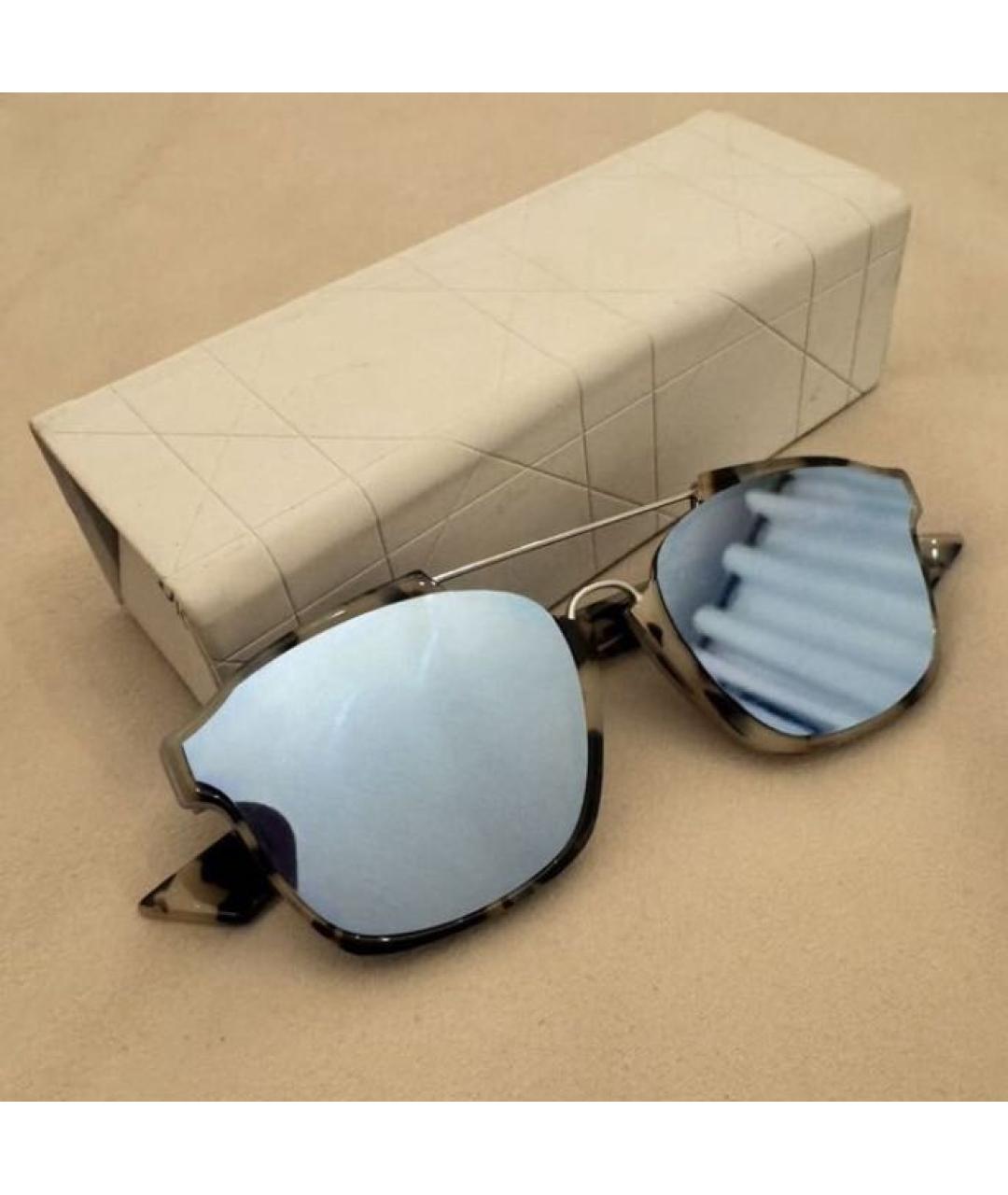 CHRISTIAN DIOR Серые пластиковые солнцезащитные очки, фото 6