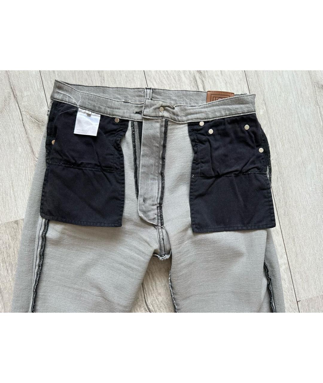 TOTEME Антрацитовые хлопко-эластановые прямые джинсы, фото 3