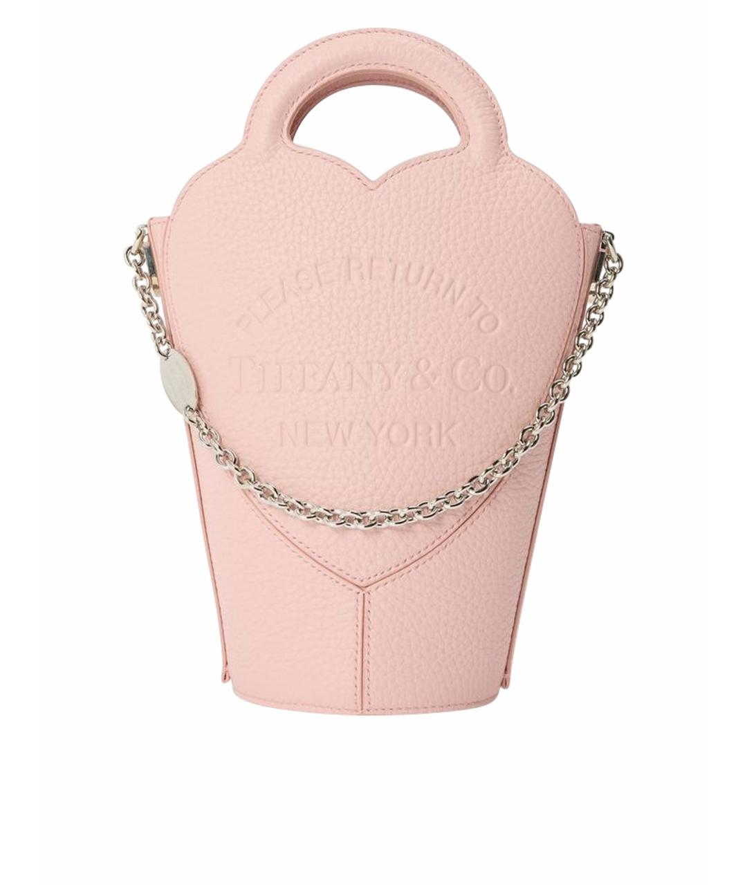 TIFFANY&CO Розовая кожаная сумка через плечо, фото 1