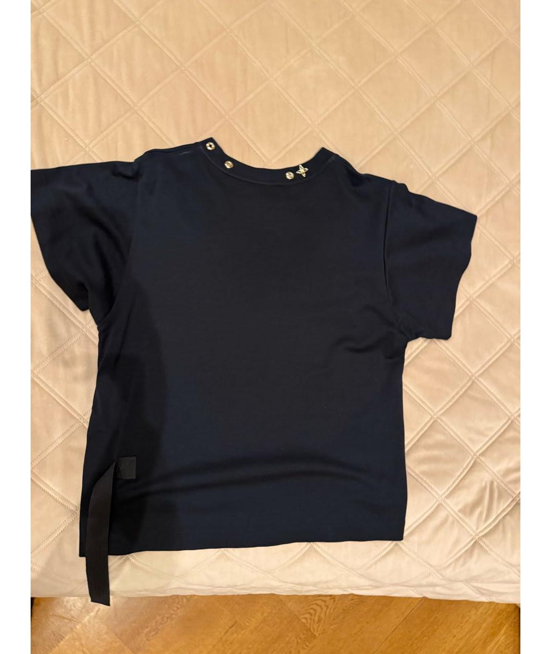 LOUIS VUITTON Черная хлопковая футболка, фото 2