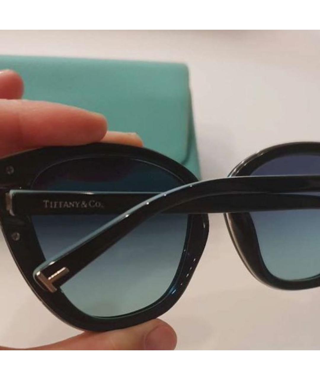 TIFFANY&CO Черные пластиковые солнцезащитные очки, фото 2