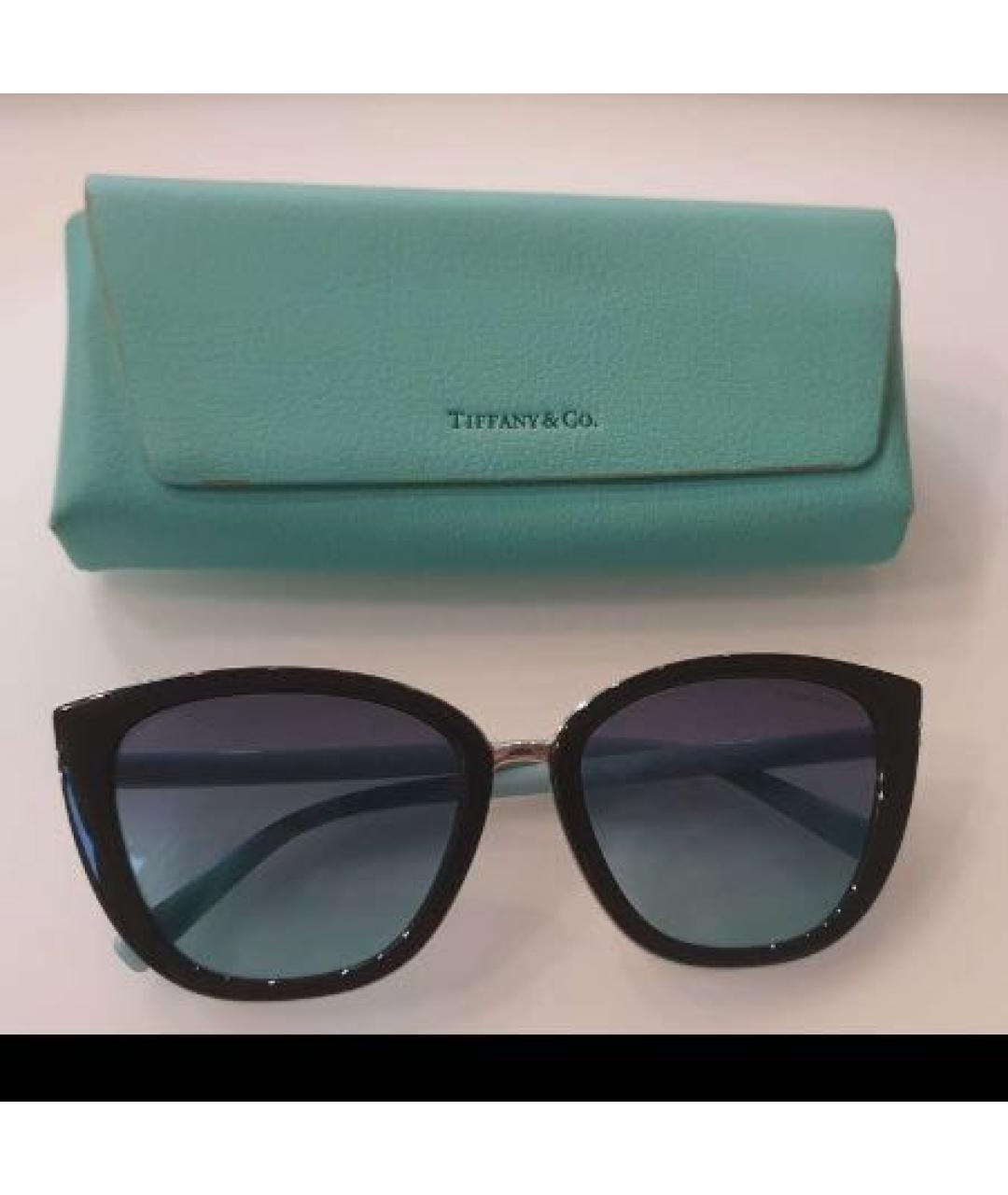 TIFFANY&CO Черные пластиковые солнцезащитные очки, фото 5