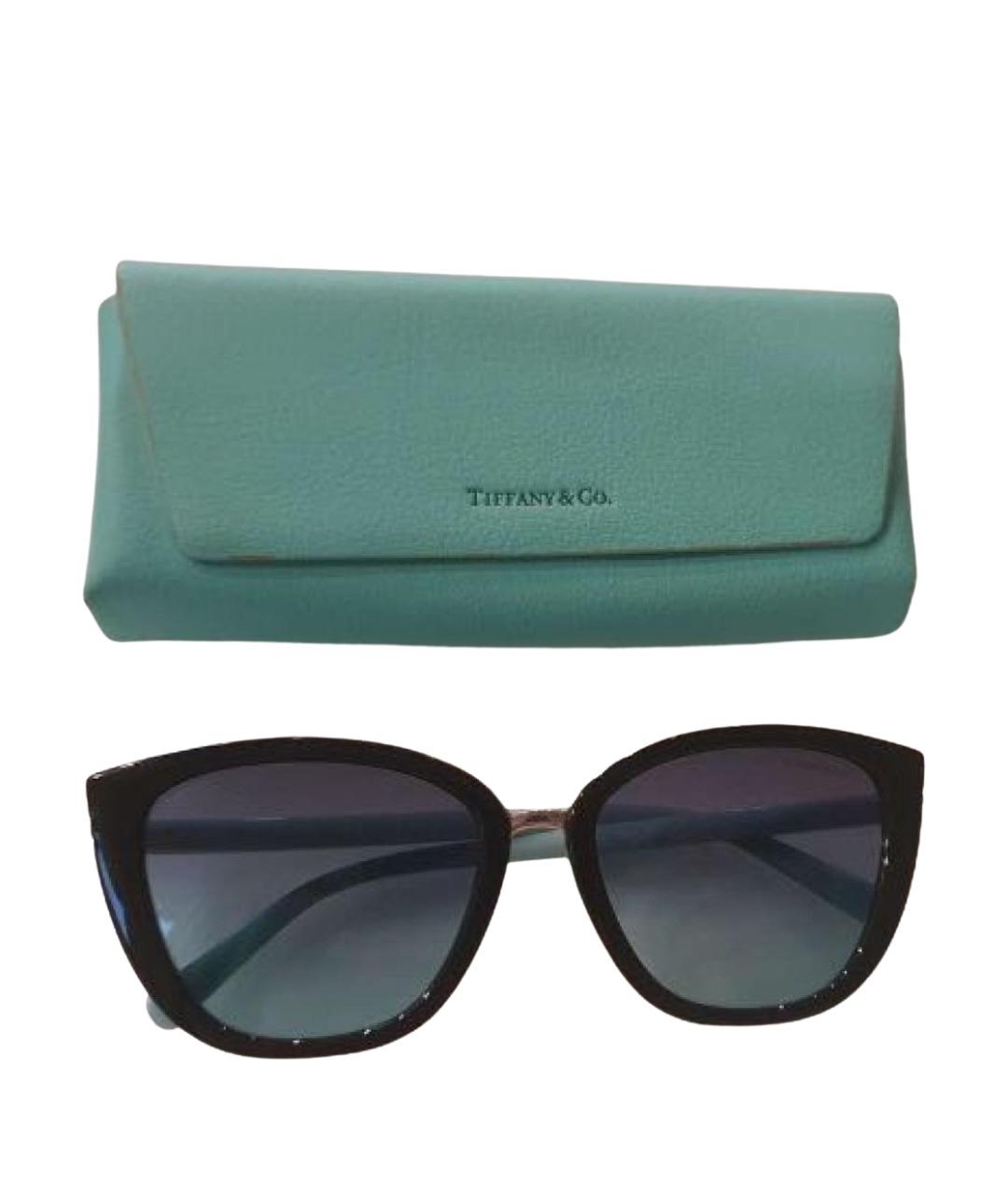 TIFFANY&CO Черные пластиковые солнцезащитные очки, фото 6