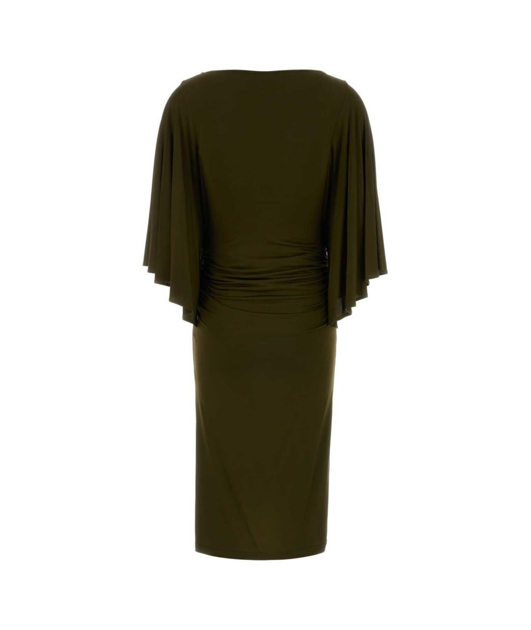 BLUMARINE Зеленые вискозное коктейльное платье, фото 2