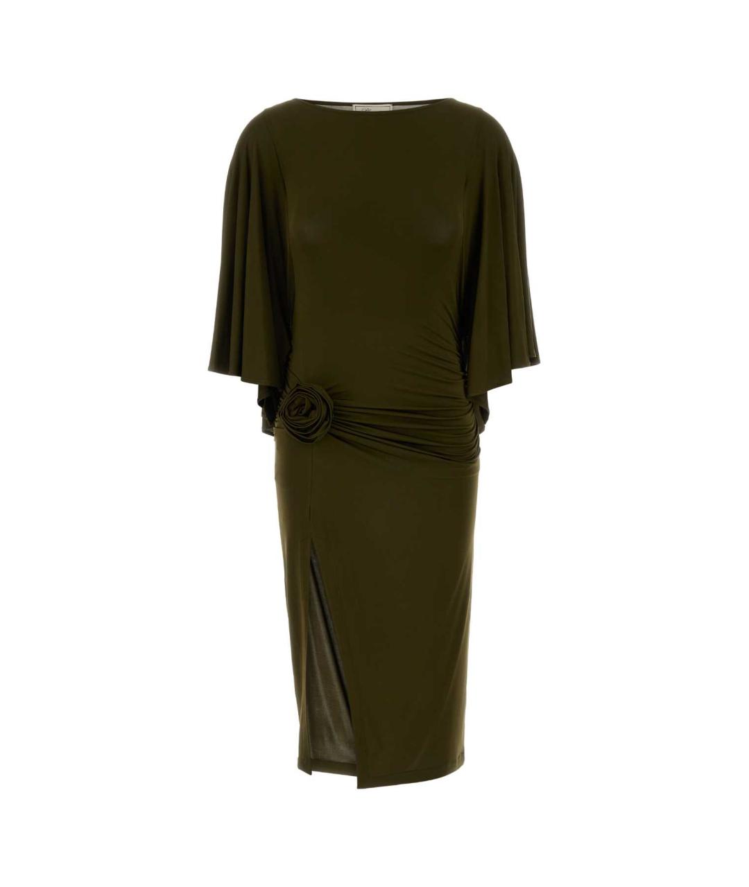 BLUMARINE Зеленые вискозное коктейльное платье, фото 1