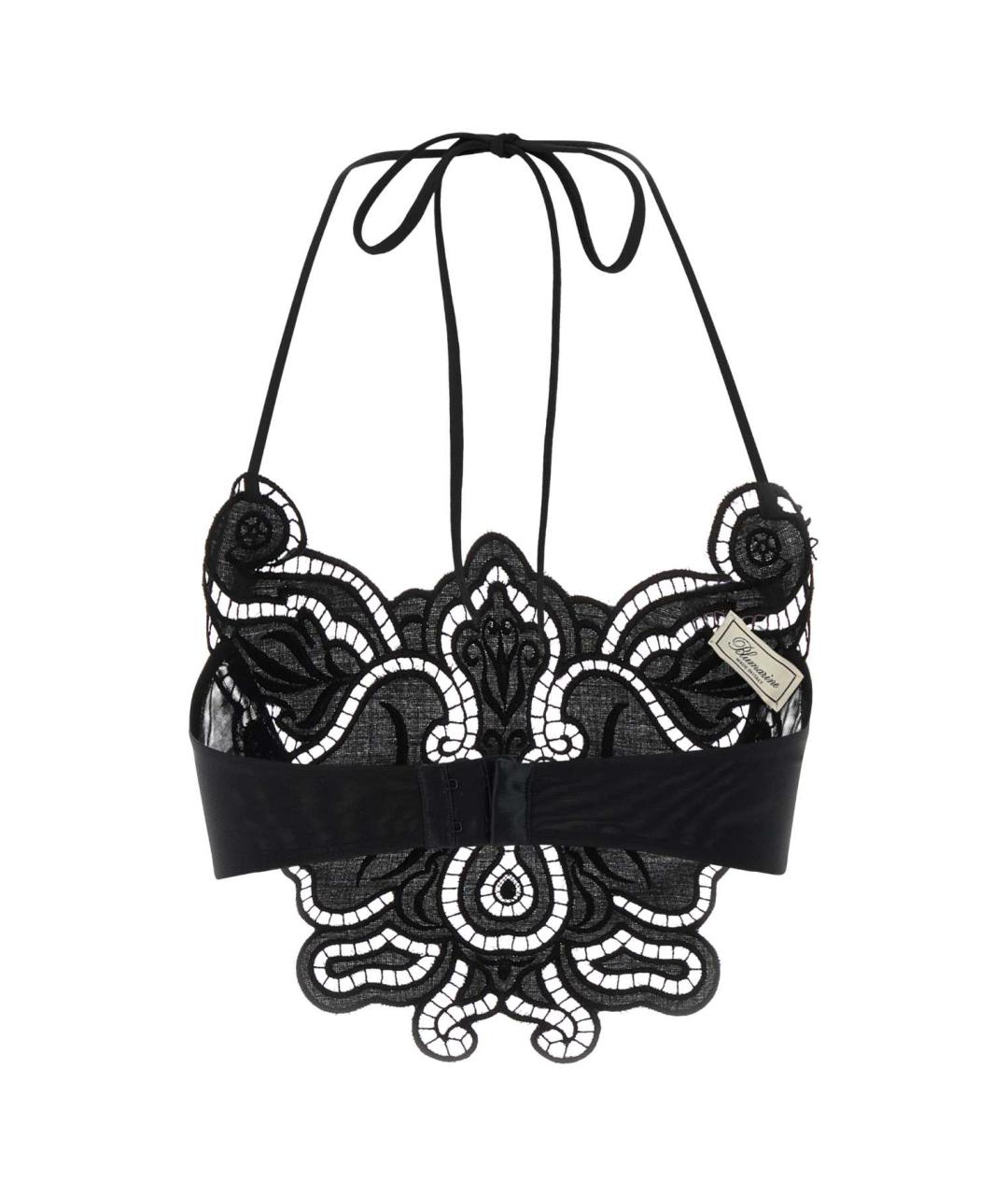 BLUMARINE Черная полиэстеровая майка, фото 2