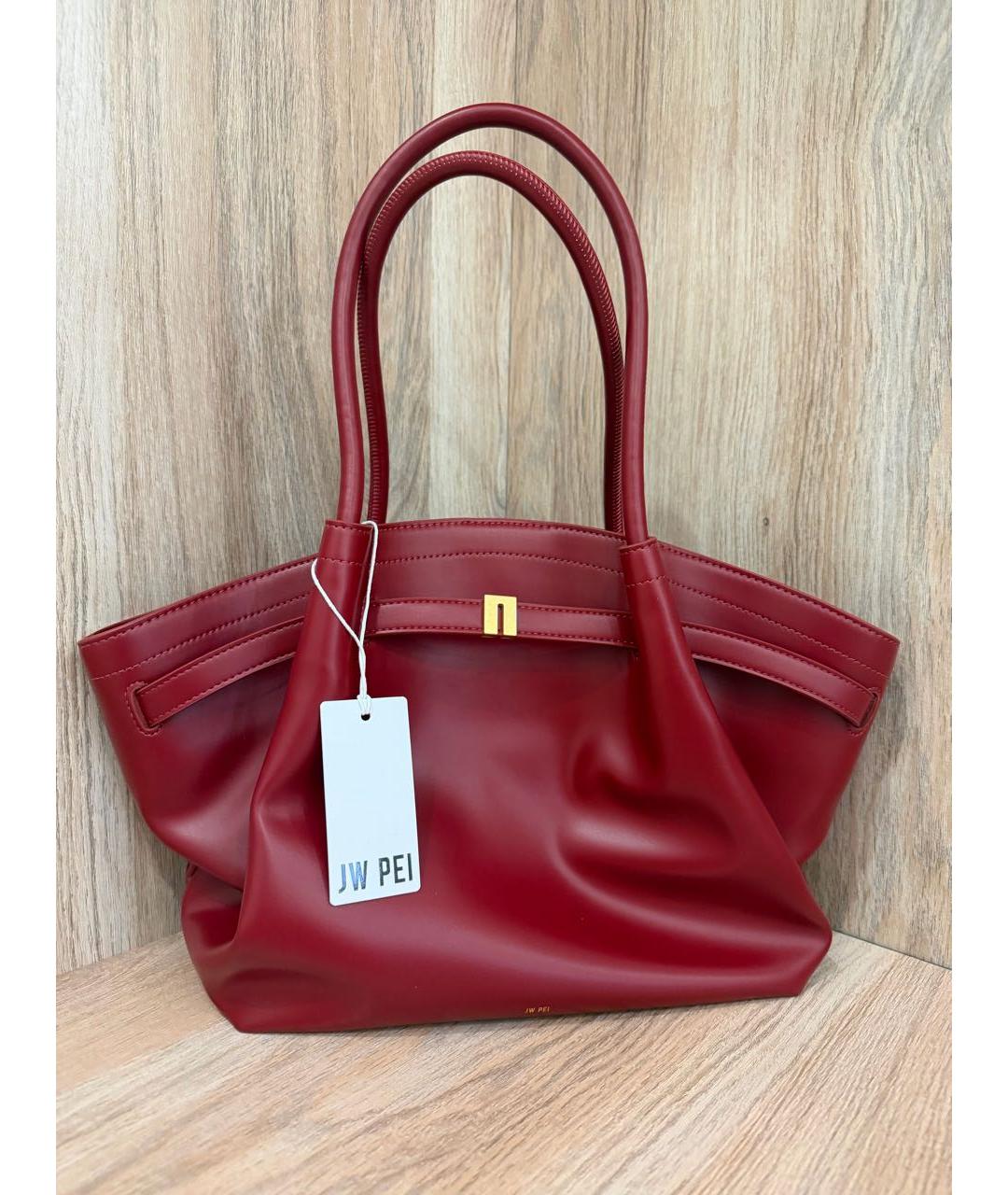 JW PEI Красная сумка с короткими ручками из искусственной кожи, фото 5