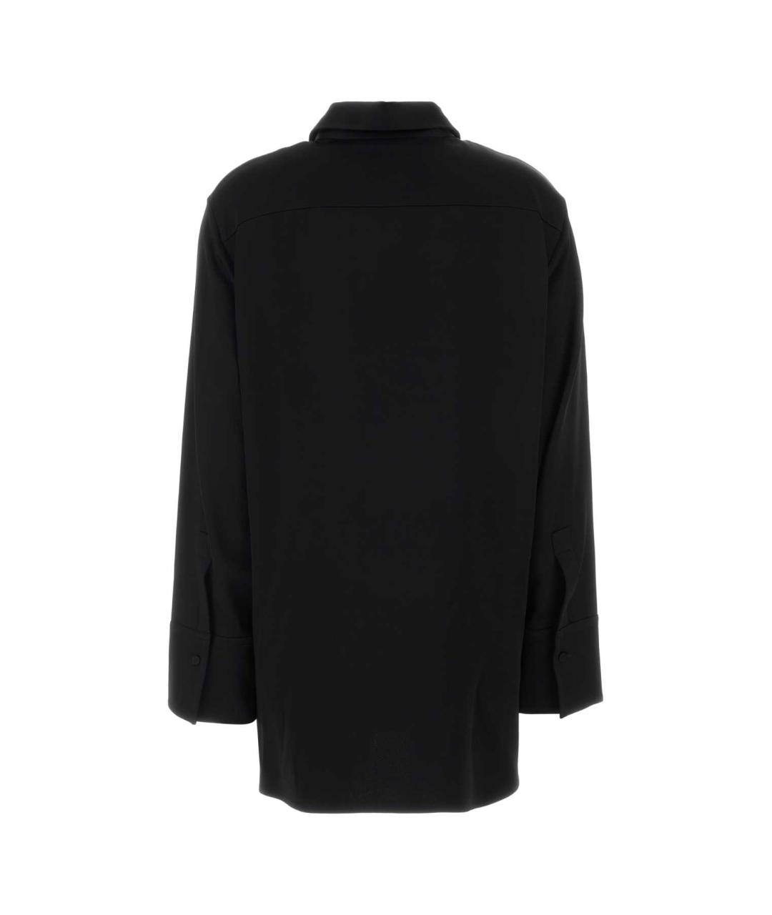 JIL SANDER Черная ацетатная рубашка, фото 2