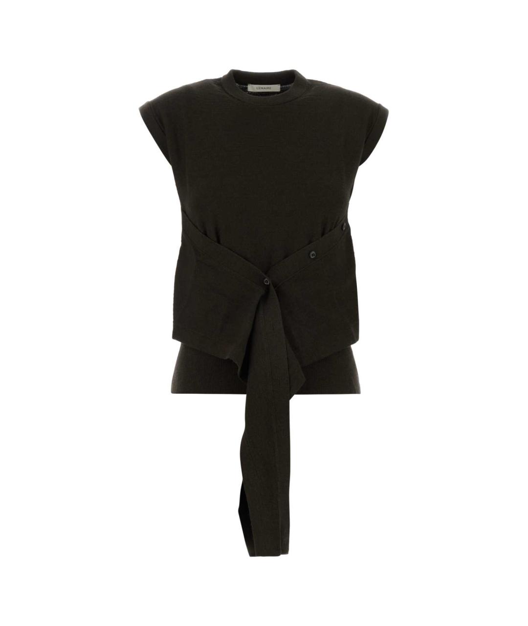 LEMAIRE Коричневая шерстяная жилетка, фото 1