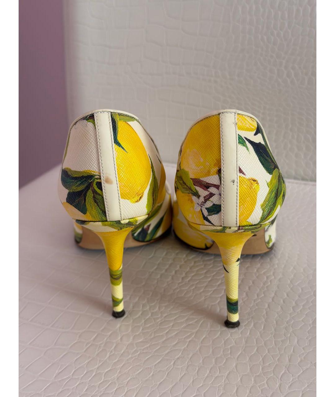 DOLCE&GABBANA Мульти кожаные туфли, фото 3