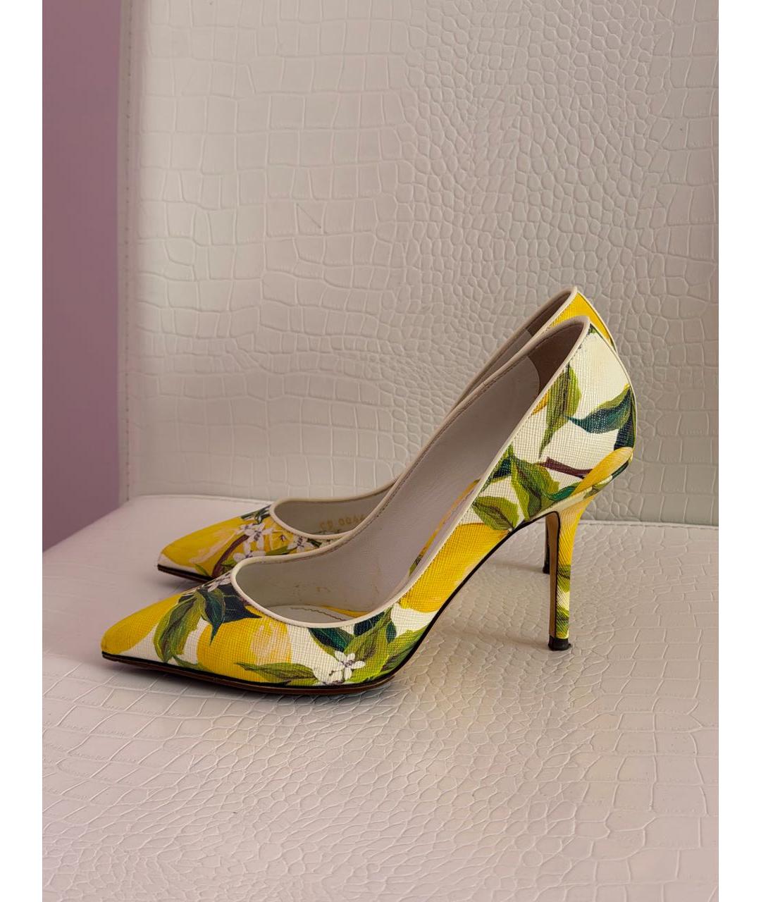 DOLCE&GABBANA Мульти кожаные туфли, фото 8