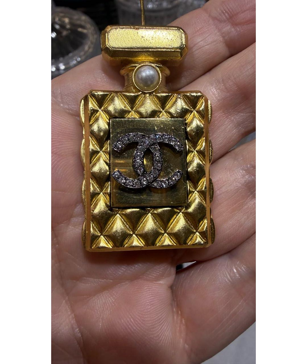 CHANEL Золотая позолоченная булавка / брошь, фото 5