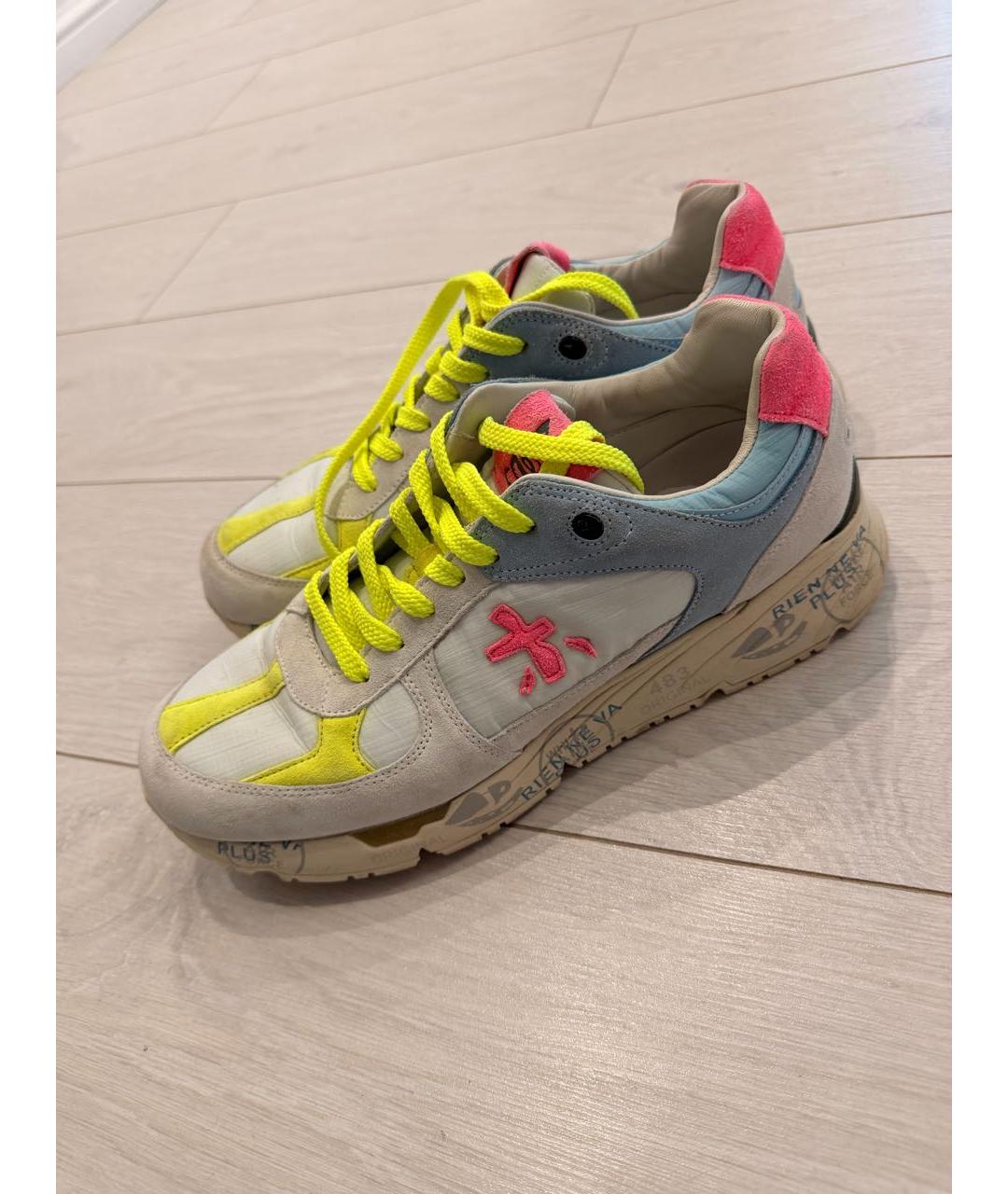 PREMIATA Мульти текстильные низкие кроссовки / кеды, фото 2