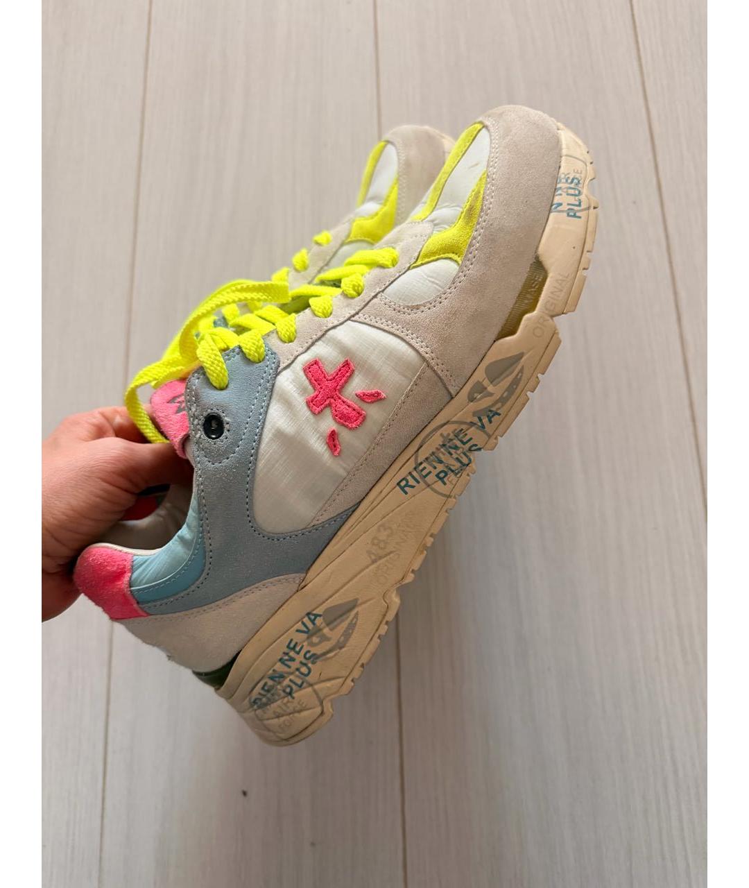 PREMIATA Мульти текстильные низкие кроссовки / кеды, фото 4