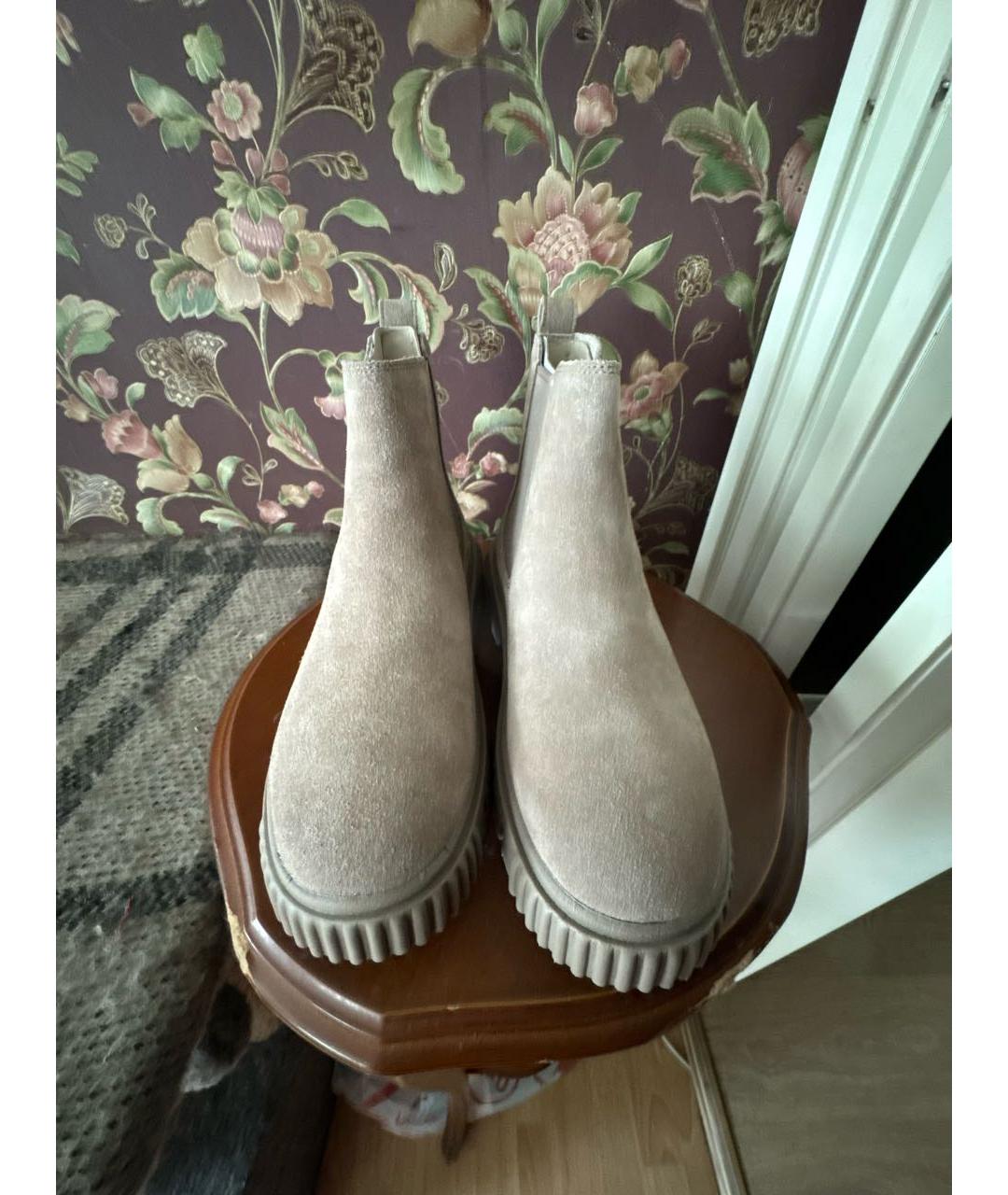 TIMBERLAND Бежевые замшевые ботинки, фото 2