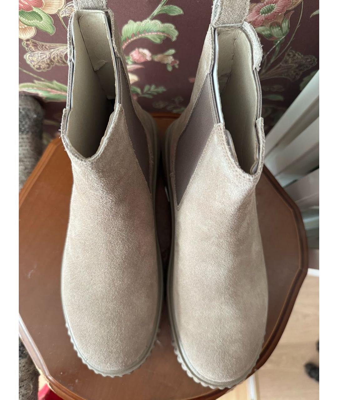 TIMBERLAND Бежевые замшевые ботинки, фото 3