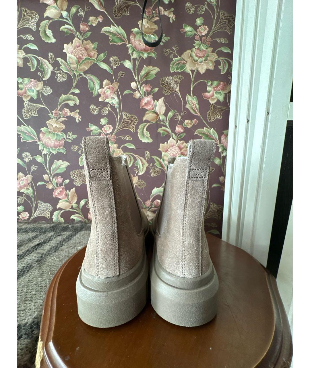 TIMBERLAND Бежевые замшевые ботинки, фото 4