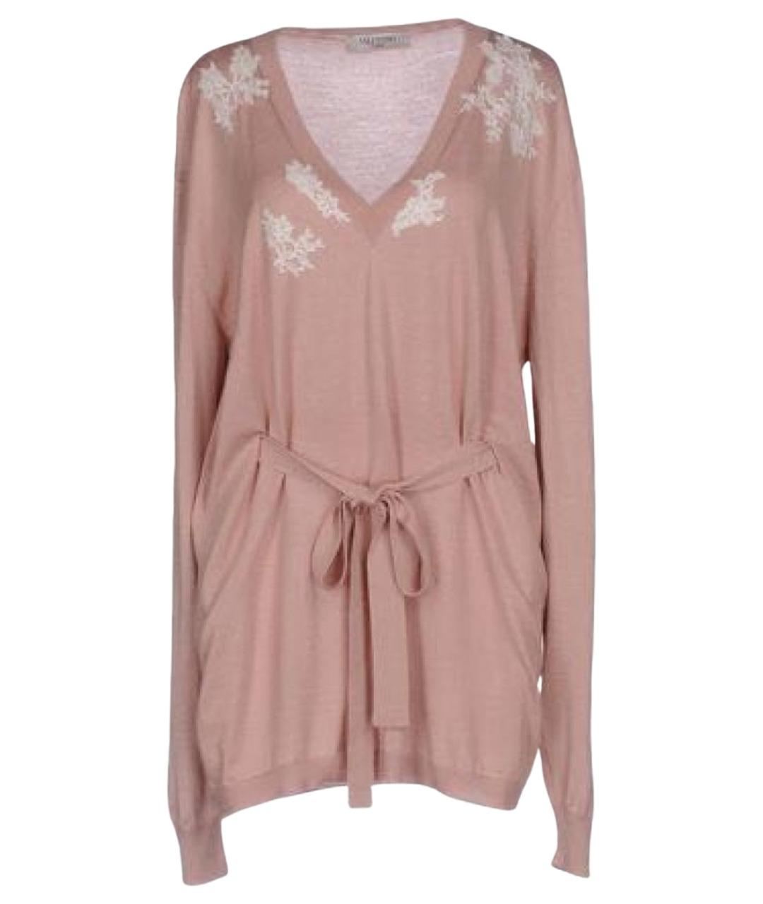 VALENTINO Розовый шелковый джемпер / свитер, фото 1