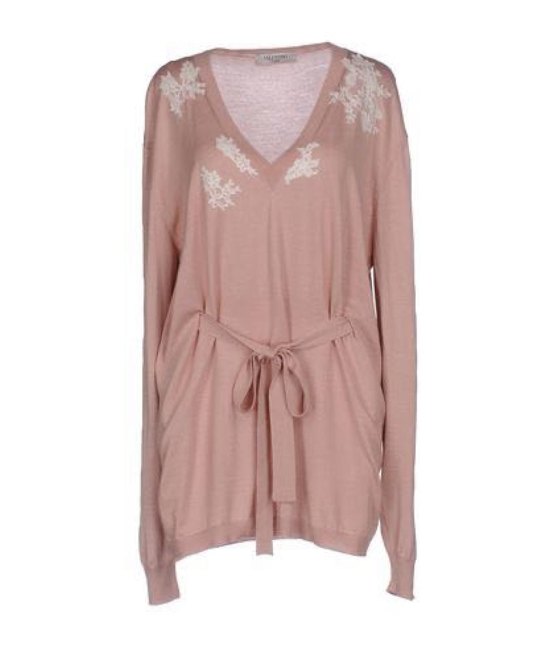 VALENTINO Розовый шелковый джемпер / свитер, фото 9