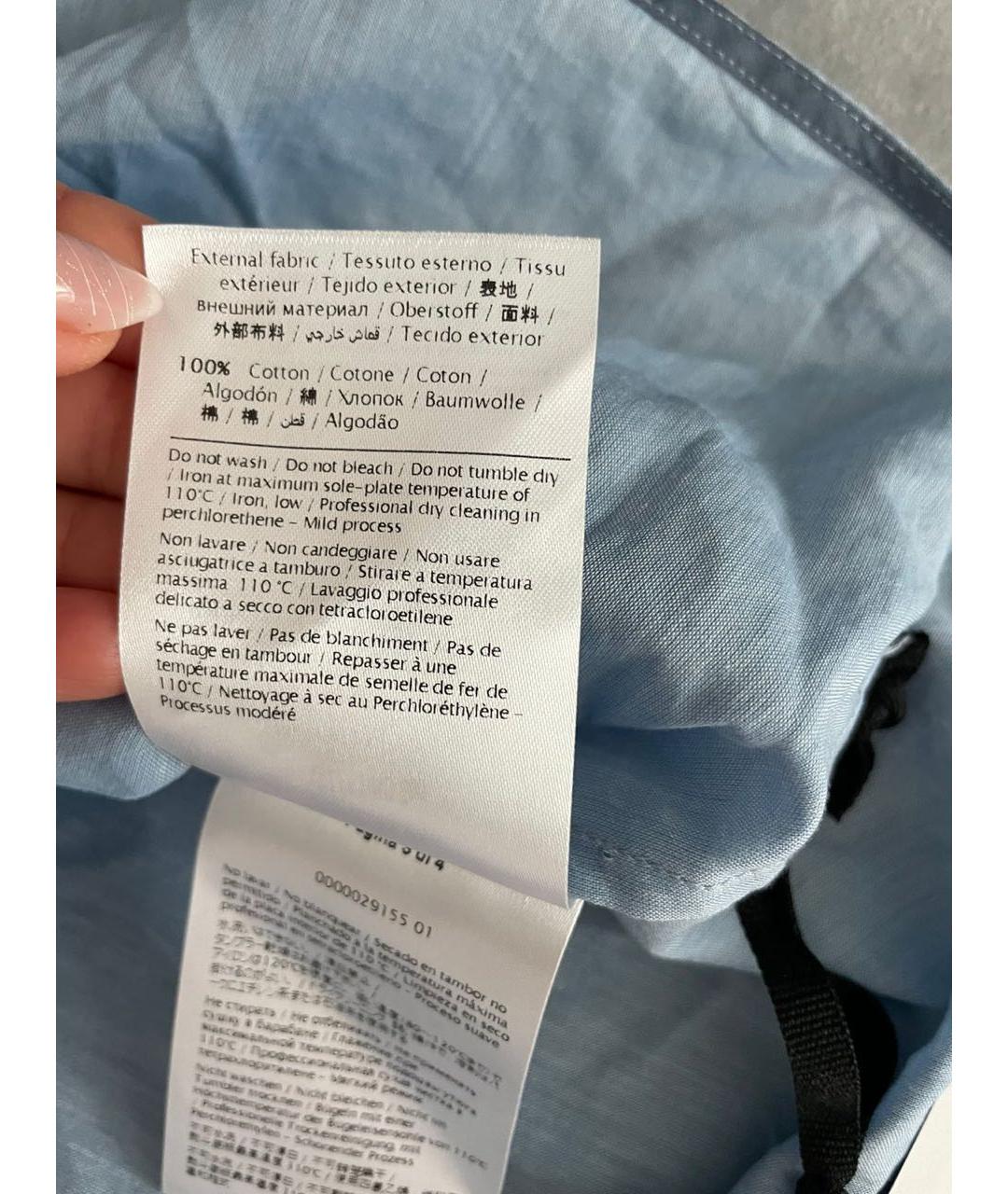 RED VALENTINO Голубая хлопковая блузы, фото 8