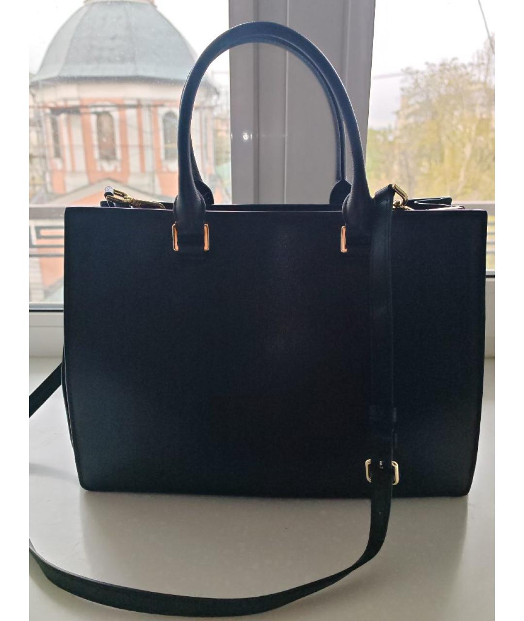 MICHAEL KORS Черная кожаная сумка с короткими ручками, фото 3