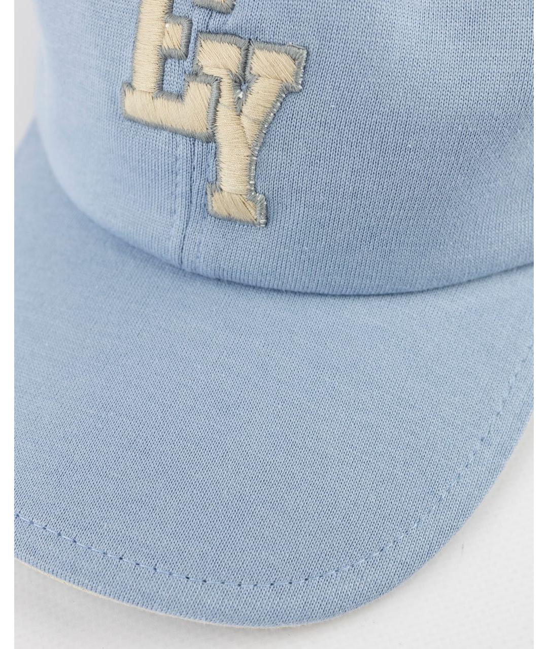 ELEVENTY Голубая хлопковая кепка/бейсболка, фото 3