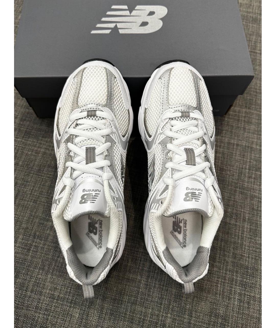 NEW BALANCE Серые текстильные низкие кроссовки / кеды, фото 8