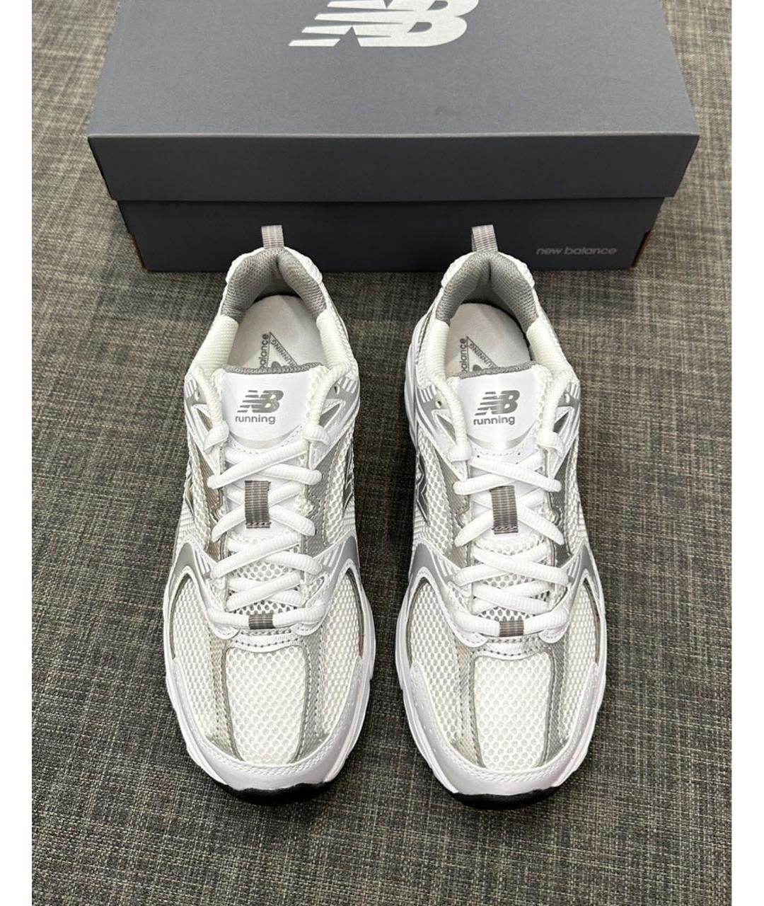 NEW BALANCE Серые текстильные низкие кроссовки / кеды, фото 7