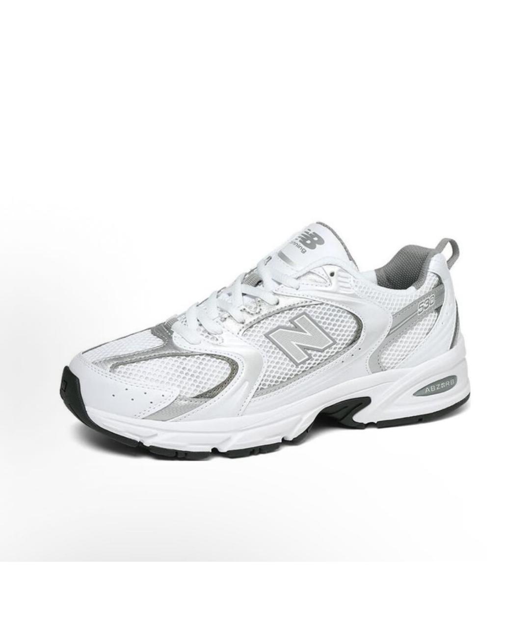 NEW BALANCE Серые текстильные низкие кроссовки / кеды, фото 2