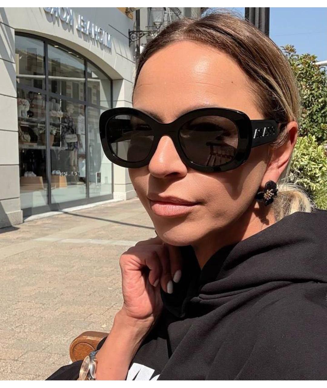 PRADA Черные пластиковые солнцезащитные очки, фото 6