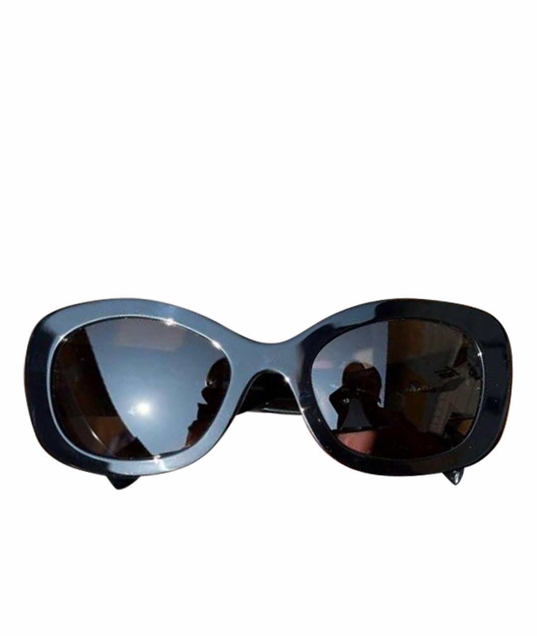 PRADA Черные пластиковые солнцезащитные очки, фото 1