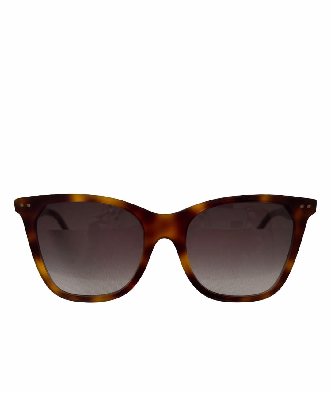 CELINE Коричневые пластиковые солнцезащитные очки, фото 1
