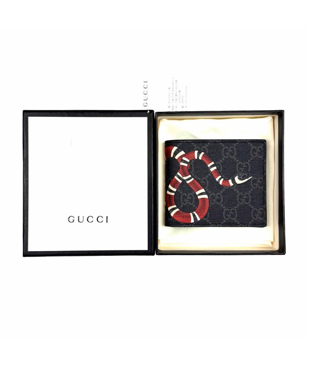 GUCCI Черный кошелек, фото 2