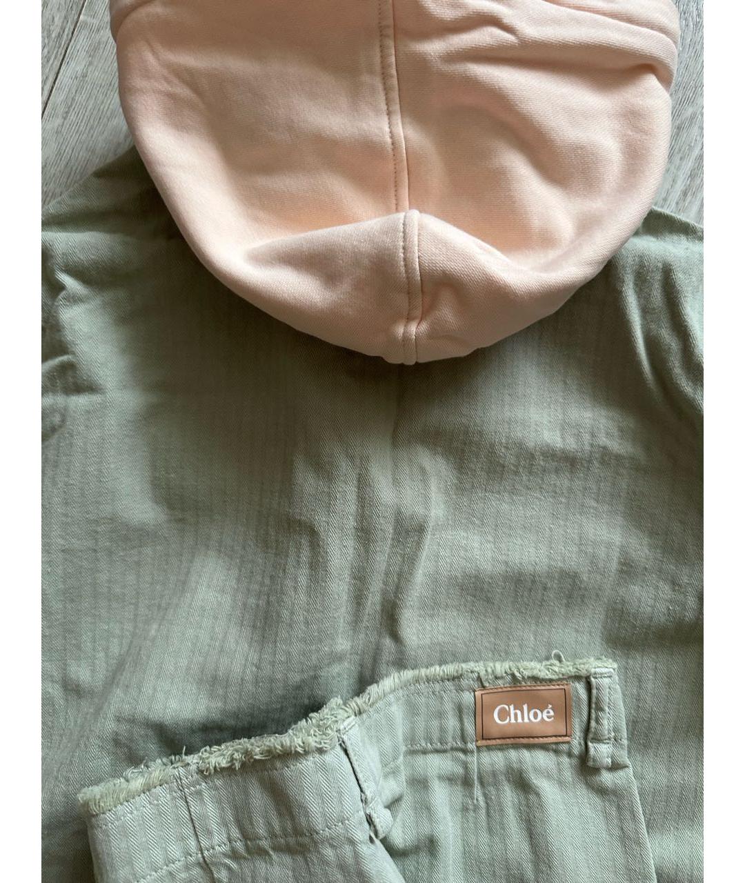 CHLOE Салатовый деним комплект, фото 3